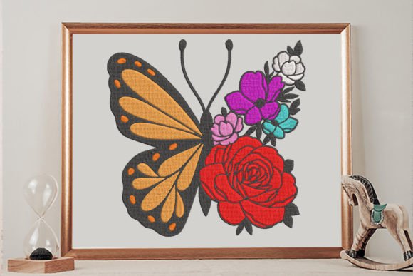 Butterfly Floral: A Versatile Embroidery Design