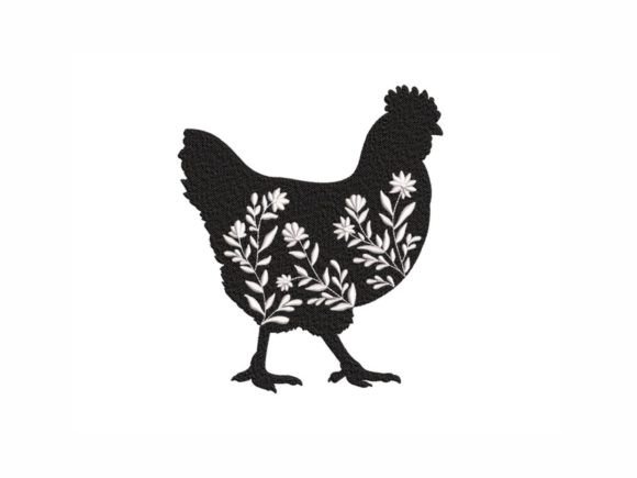 Charming Floral Chicken for Whimsical Gifts