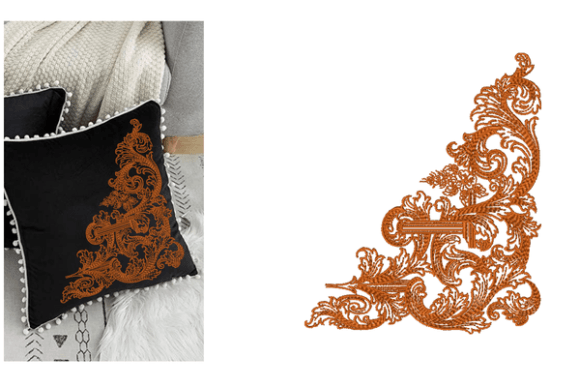 Corner Dazzle Embroidery Designs for Seasonal Charm