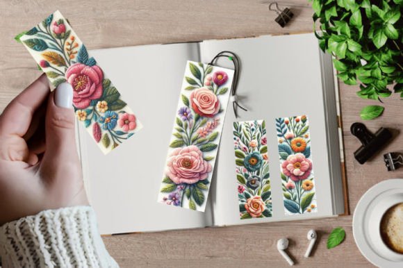 Embroidery Crochet Floral Bookmark: A Holiday Must-Have