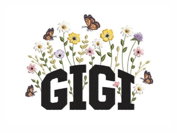 Floral Gigi: A Versatile Embroidery Design for Seasonal Charm