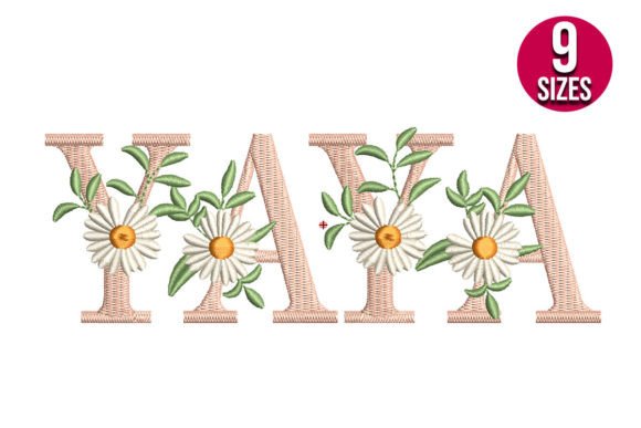 Floral Yaya: A Versatile Embroidery Design for Apparel