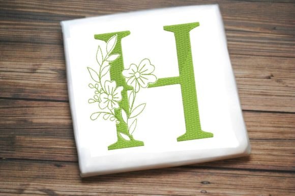 H Floral Monogram: Perfect for Seasonal Decor