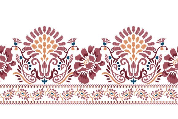 Review: Ikat Floral Paisley Pattern Embroidery