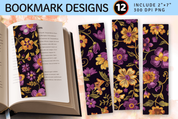 Review: Purple Yellow Floral Embroidery PNG Book