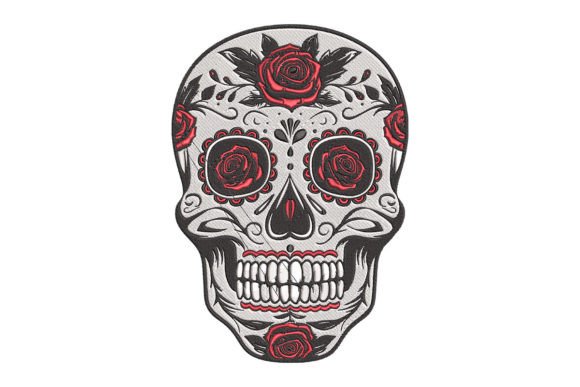 Sugar Skull: A Versatile Embroidery Design for Halloween