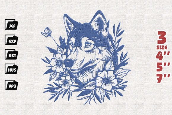 Wolf Embroidery: A Bold and Versatile Design